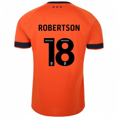Kandiny Herren Kyra Robertson #18 Orangefarben Auswärtstrikot Trikot 2023/24 T-Shirt