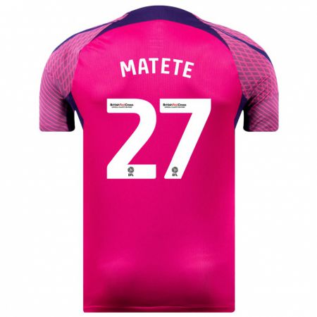 Kandiny Herren Jay Matete #27 Lila Auswärtstrikot Trikot 2023/24 T-Shirt