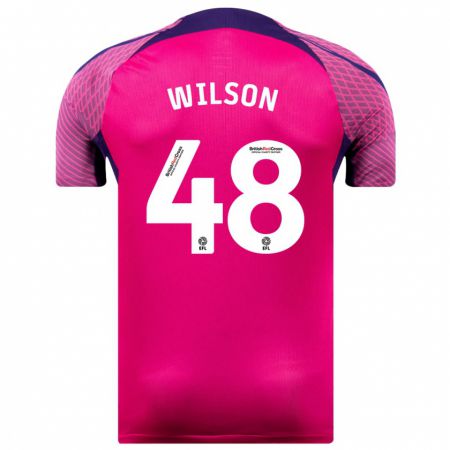 Kandiny Herren Callum Wilson #48 Lila Auswärtstrikot Trikot 2023/24 T-Shirt