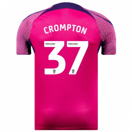 Kandiny Herren Ben Crompton #37 Lila Auswärtstrikot Trikot 2023/24 T-Shirt