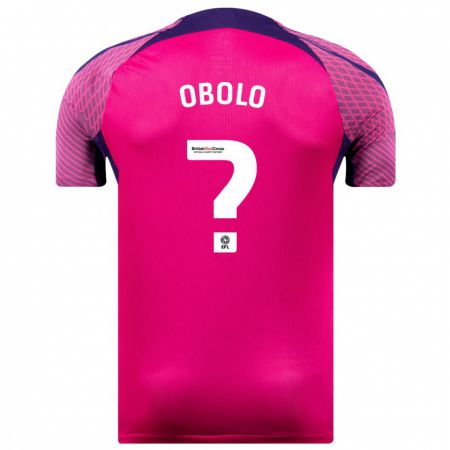Kandiny Herren Daniel Obolo #0 Lila Auswärtstrikot Trikot 2023/24 T-Shirt