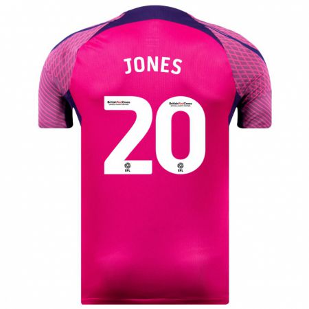 Kandiny Herren Ellen Jones #20 Lila Auswärtstrikot Trikot 2023/24 T-Shirt