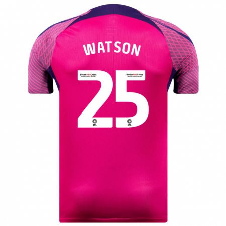 Kandiny Herren Katy Watson #25 Lila Auswärtstrikot Trikot 2023/24 T-Shirt