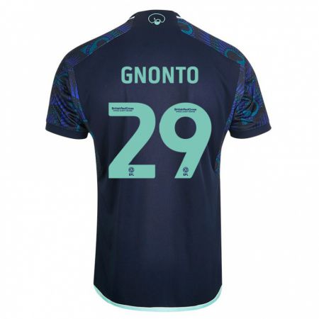 Kandiny Herren Wilfried Gnonto #29 Blau Auswärtstrikot Trikot 2023/24 T-Shirt