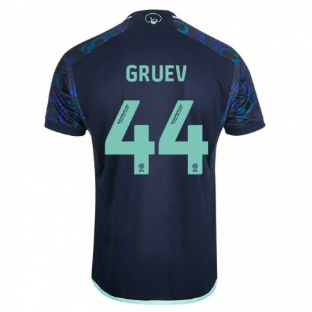 Kandiny Herren Ilia Gruev #44 Blau Auswärtstrikot Trikot 2023/24 T-Shirt