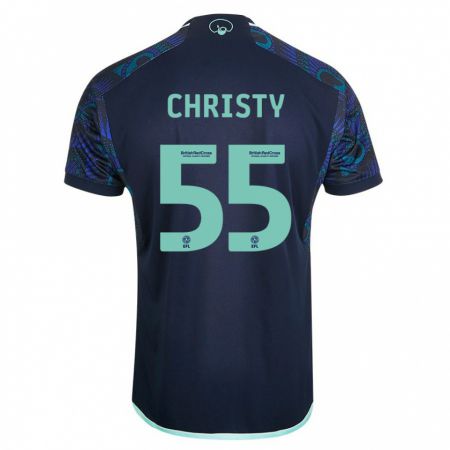 Kandiny Herren Harry Christy #55 Blau Auswärtstrikot Trikot 2023/24 T-Shirt