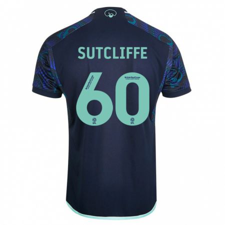 Kandiny Herren Harvey Sutcliffe #60 Blau Auswärtstrikot Trikot 2023/24 T-Shirt