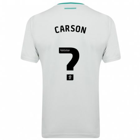 Kandiny Herren Matty Carson #0 Weiß Auswärtstrikot Trikot 2023/24 T-Shirt
