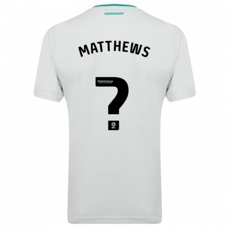 Kandiny Herren Abdulhalim Okonola-Matthews #0 Weiß Auswärtstrikot Trikot 2023/24 T-Shirt
