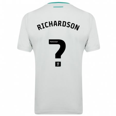 Kandiny Herren Cale Richardson #0 Weiß Auswärtstrikot Trikot 2023/24 T-Shirt
