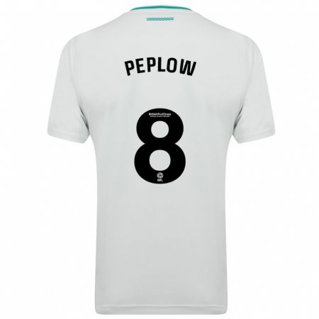 Kandiny Herren Chloe Peplow #8 Weiß Auswärtstrikot Trikot 2023/24 T-Shirt