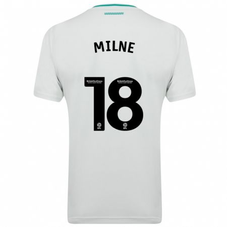 Kandiny Herren Isabel Milne #18 Weiß Auswärtstrikot Trikot 2023/24 T-Shirt
