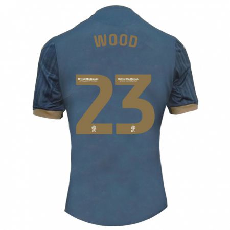 Kandiny Herren Nathan Wood #23 Dunkles Blaugrün Auswärtstrikot Trikot 2023/24 T-Shirt