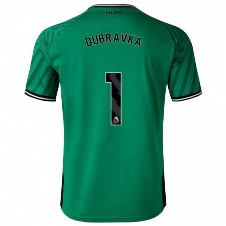 Kandiny Herren Martin Dúbravka #1 Grün Auswärtstrikot Trikot 2023/24 T-Shirt