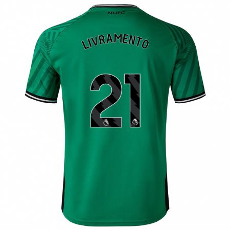 Kandiny Herren Tino Livramento #21 Grün Auswärtstrikot Trikot 2023/24 T-Shirt