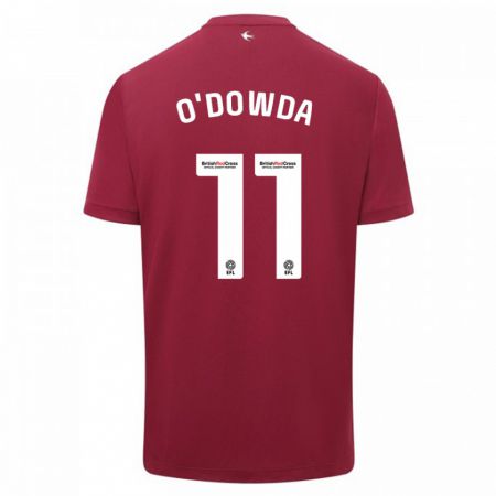 Kandiny Herren Callum O'dowda #11 Rot Auswärtstrikot Trikot 2023/24 T-Shirt