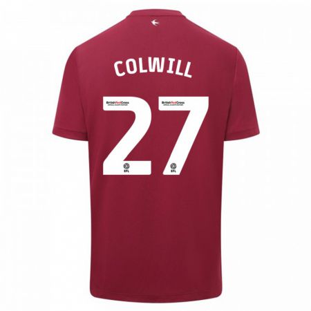 Kandiny Herren Rubin Colwill #27 Rot Auswärtstrikot Trikot 2023/24 T-Shirt