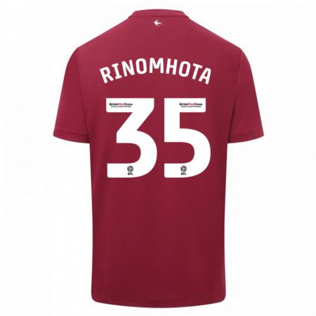Kandiny Herren Andy Rinomhota #35 Rot Auswärtstrikot Trikot 2023/24 T-Shirt