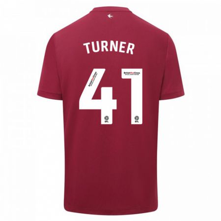 Kandiny Herren Matthew Turner #41 Rot Auswärtstrikot Trikot 2023/24 T-Shirt
