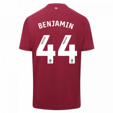 Kandiny Herren Xavier Benjamin #44 Rot Auswärtstrikot Trikot 2023/24 T-Shirt