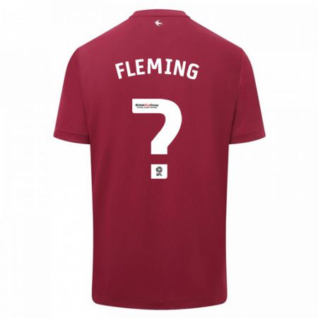 Kandiny Herren Cole Fleming #0 Rot Auswärtstrikot Trikot 2023/24 T-Shirt