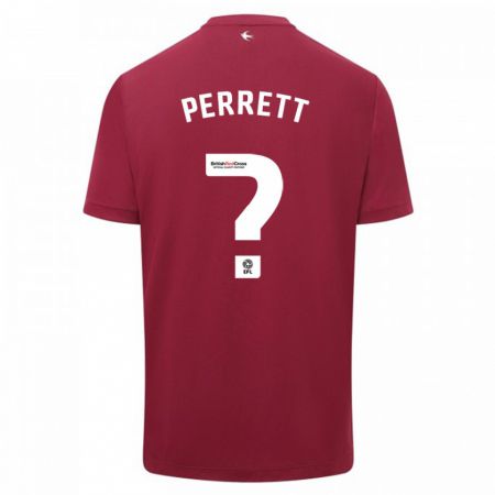 Kandiny Herren Troy Perrett #0 Rot Auswärtstrikot Trikot 2023/24 T-Shirt