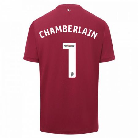 Kandiny Herren Ceryn Chamberlain #1 Rot Auswärtstrikot Trikot 2023/24 T-Shirt