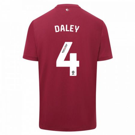 Kandiny Herren Hannah Daley #4 Rot Auswärtstrikot Trikot 2023/24 T-Shirt