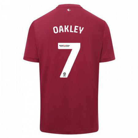 Kandiny Herren Rhianne Oakley #7 Rot Auswärtstrikot Trikot 2023/24 T-Shirt