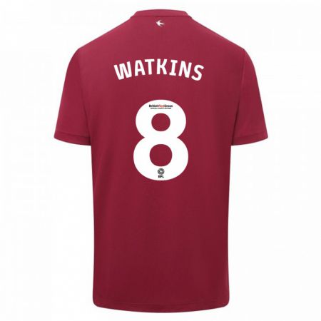 Kandiny Herren Seren Watkins #8 Rot Auswärtstrikot Trikot 2023/24 T-Shirt