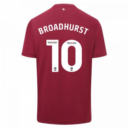 Kandiny Herren Danielle Broadhurst #10 Rot Auswärtstrikot Trikot 2023/24 T-Shirt