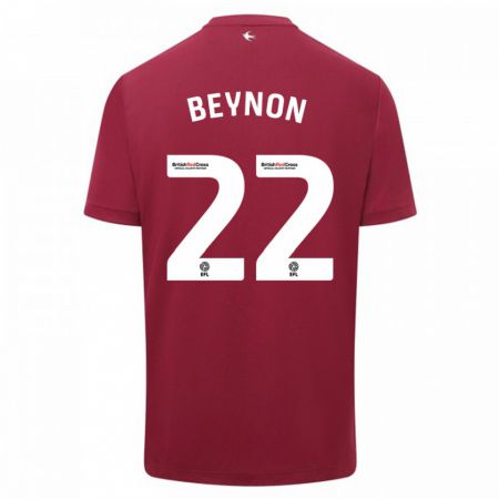 Kandiny Herren Emma Beynon #22 Rot Auswärtstrikot Trikot 2023/24 T-Shirt