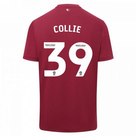 Kandiny Herren Eliza Collie #39 Rot Auswärtstrikot Trikot 2023/24 T-Shirt