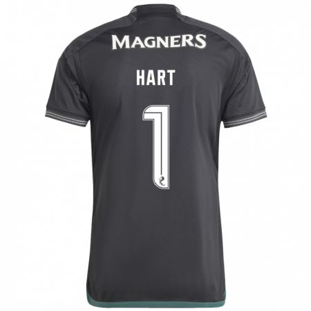 Kandiny Herren Joe Hart #1 Schwarz Auswärtstrikot Trikot 2023/24 T-Shirt