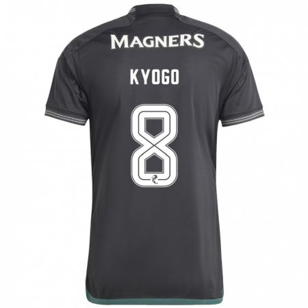 Kandiny Herren Kyogo Furuhashi #8 Schwarz Auswärtstrikot Trikot 2023/24 T-Shirt