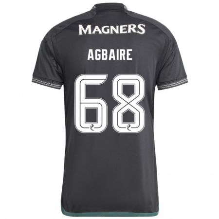 Kandiny Herren Lenny Agbaire #68 Schwarz Auswärtstrikot Trikot 2023/24 T-Shirt