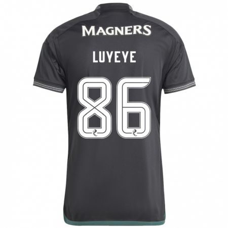 Kandiny Herren Benny-Jackson Luyeye #86 Schwarz Auswärtstrikot Trikot 2023/24 T-Shirt