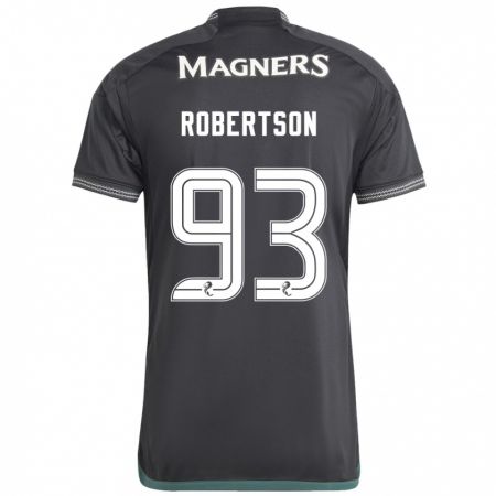 Kandiny Herren Mitchell Robertson #93 Schwarz Auswärtstrikot Trikot 2023/24 T-Shirt