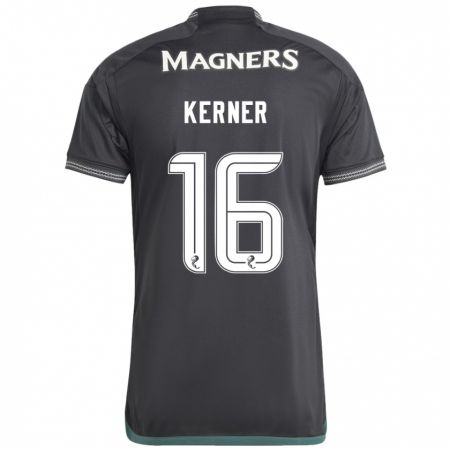 Kandiny Herren Hana Kerner #16 Schwarz Auswärtstrikot Trikot 2023/24 T-Shirt