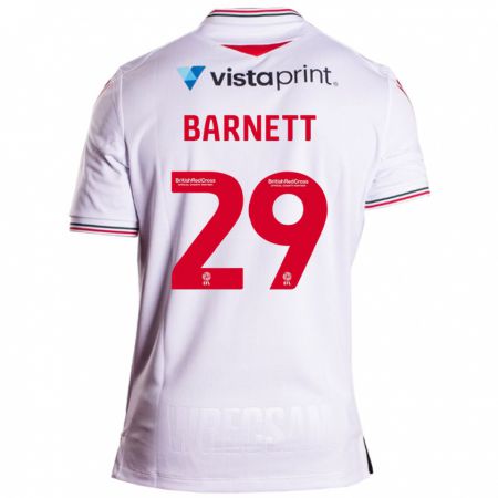 Kandiny Herren Ryan Barnett #29 Weiß Auswärtstrikot Trikot 2023/24 T-Shirt