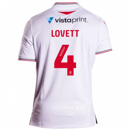 Kandiny Herren Erin Lovett #4 Weiß Auswärtstrikot Trikot 2023/24 T-Shirt