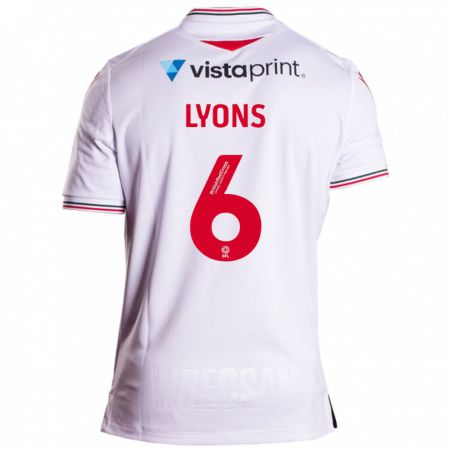 Kandiny Herren Lauryn Lyons #6 Weiß Auswärtstrikot Trikot 2023/24 T-Shirt