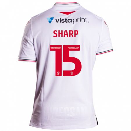 Kandiny Herren Katie Sharp #15 Weiß Auswärtstrikot Trikot 2023/24 T-Shirt