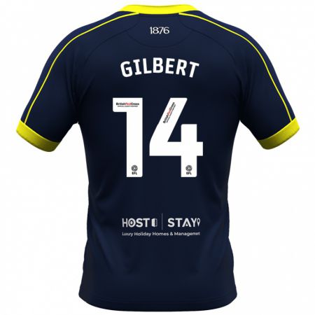 Kandiny Herren Alex Gilbert #14 Marine Auswärtstrikot Trikot 2023/24 T-Shirt