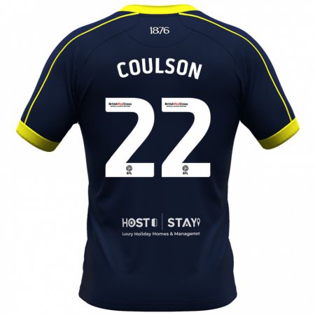 Kandiny Herren Hayden Coulson #22 Marine Auswärtstrikot Trikot 2023/24 T-Shirt