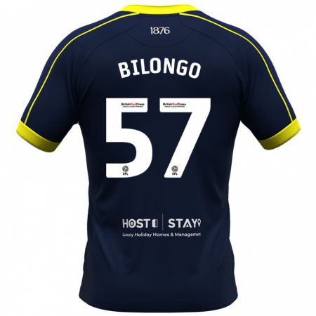 Kandiny Herren Bryant Bilongo #57 Marine Auswärtstrikot Trikot 2023/24 T-Shirt