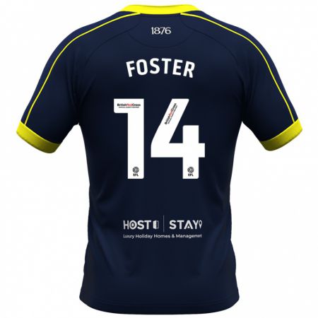 Kandiny Herren Emma Foster #14 Marine Auswärtstrikot Trikot 2023/24 T-Shirt