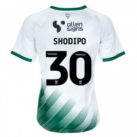 Kandiny Herren Olamide Shodipo #30 Weiß Auswärtstrikot Trikot 2023/24 T-Shirt