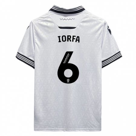 Kandiny Herren Dominic Iorfa #6 Weiß Auswärtstrikot Trikot 2023/24 T-Shirt