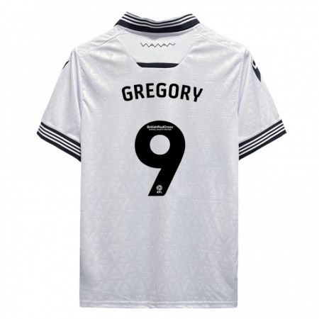 Kandiny Herren Lee Gregory #9 Weiß Auswärtstrikot Trikot 2023/24 T-Shirt